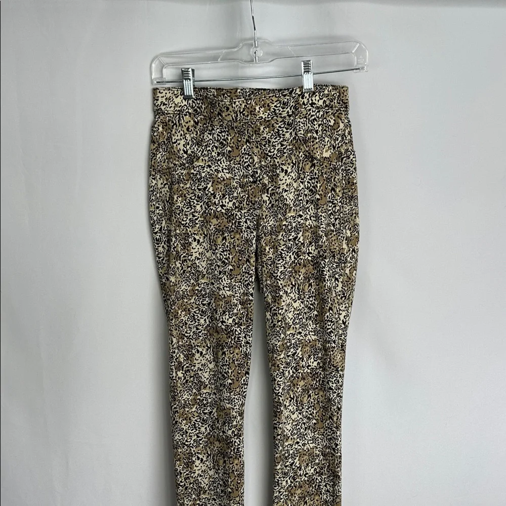 Hue Leopard Print Skinny Pants Leggings Size P/S (Small) Stretch - Picture 6 of 11